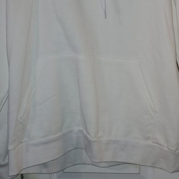 Everlast  White  Sweatshirt  Hoodie  fleece lined Sz L - Picture 2 of 5